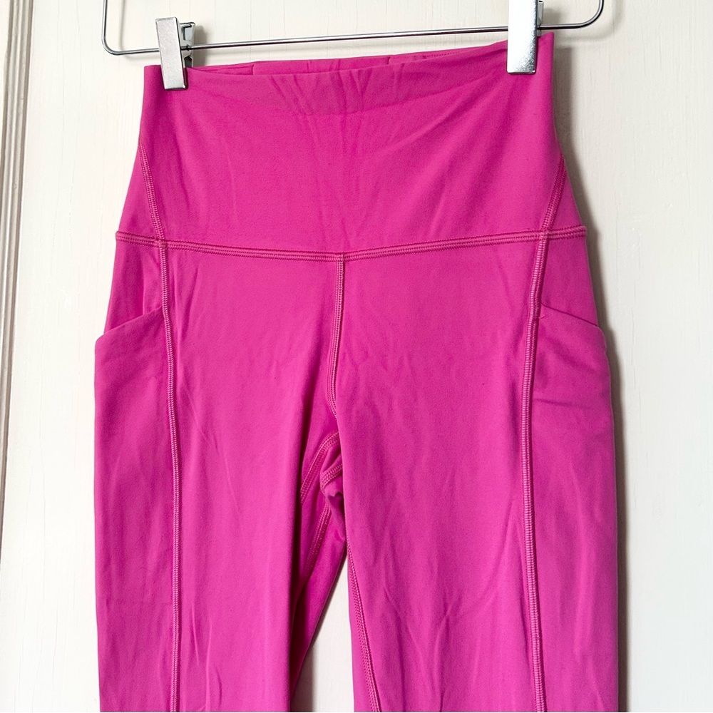 Lululemon Align High-Rise Pant with Pockets 25" Sonic Pink 4‎ Gym Yoga Workout - Picture 6 of 9